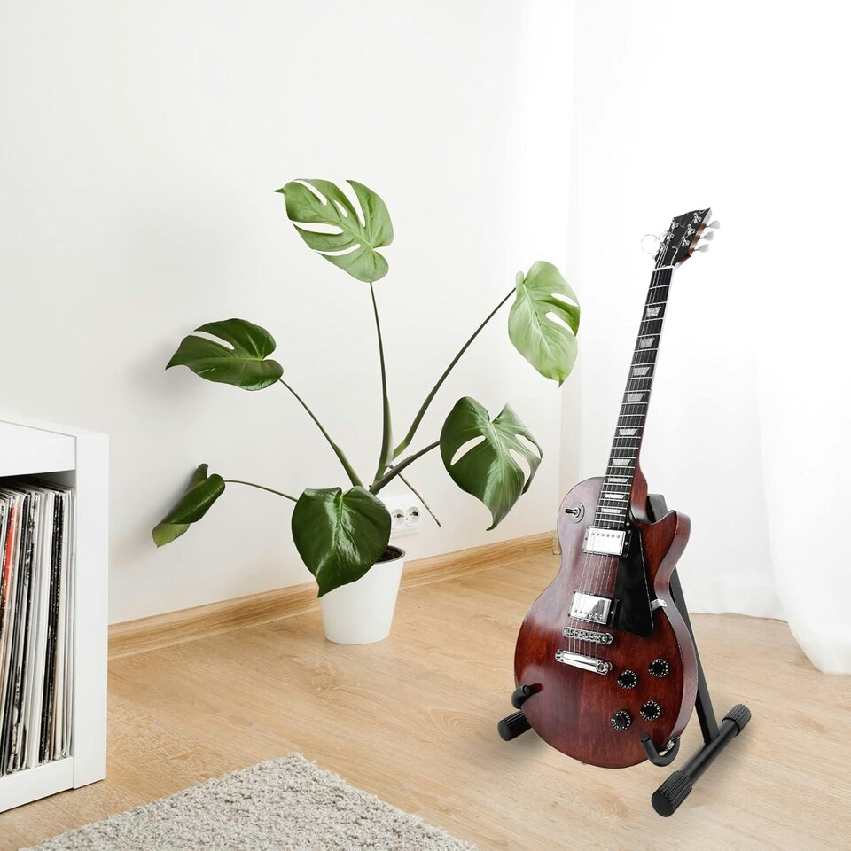 image 1 of Straame Universal Foldable A-Frame Guitar Stand – Sturdy & Portable