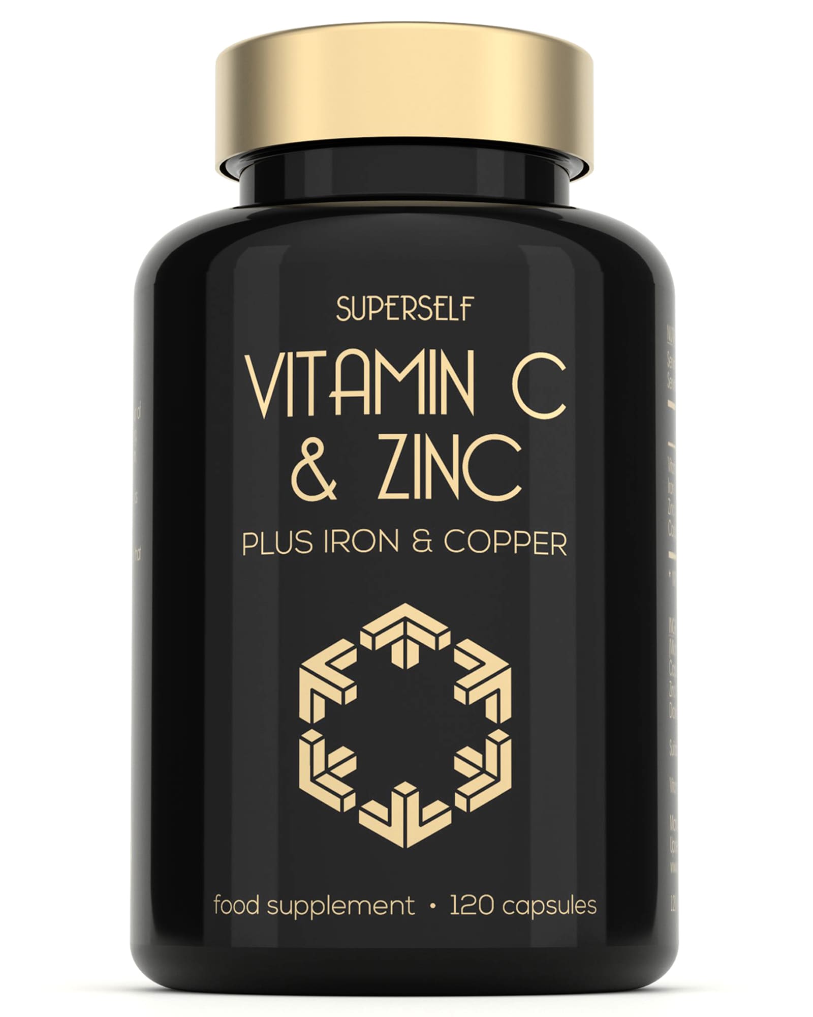 SuperSelf Vitamin C 1000mg with Zinc, Iron, Copper 120 Capsules