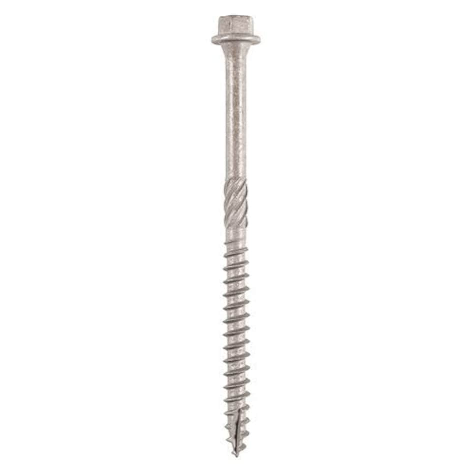 image 1 of Timco - Timber Frame Construction & Landscaping Screws - Hex - A4 Stainless Steel (Size 6.7 x 100 - 25 Pieces)