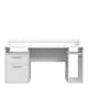 image 2 of Tezaur White Gaming Desk with Colour Changing LED