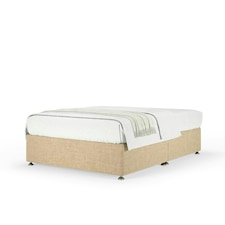 Majestic 1000 Pocket Sprung Cream Linen Divan Set Small Double
