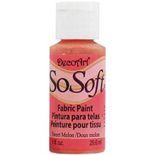 Decoart SoSoft Fabric Paint Sweet Melon Multi