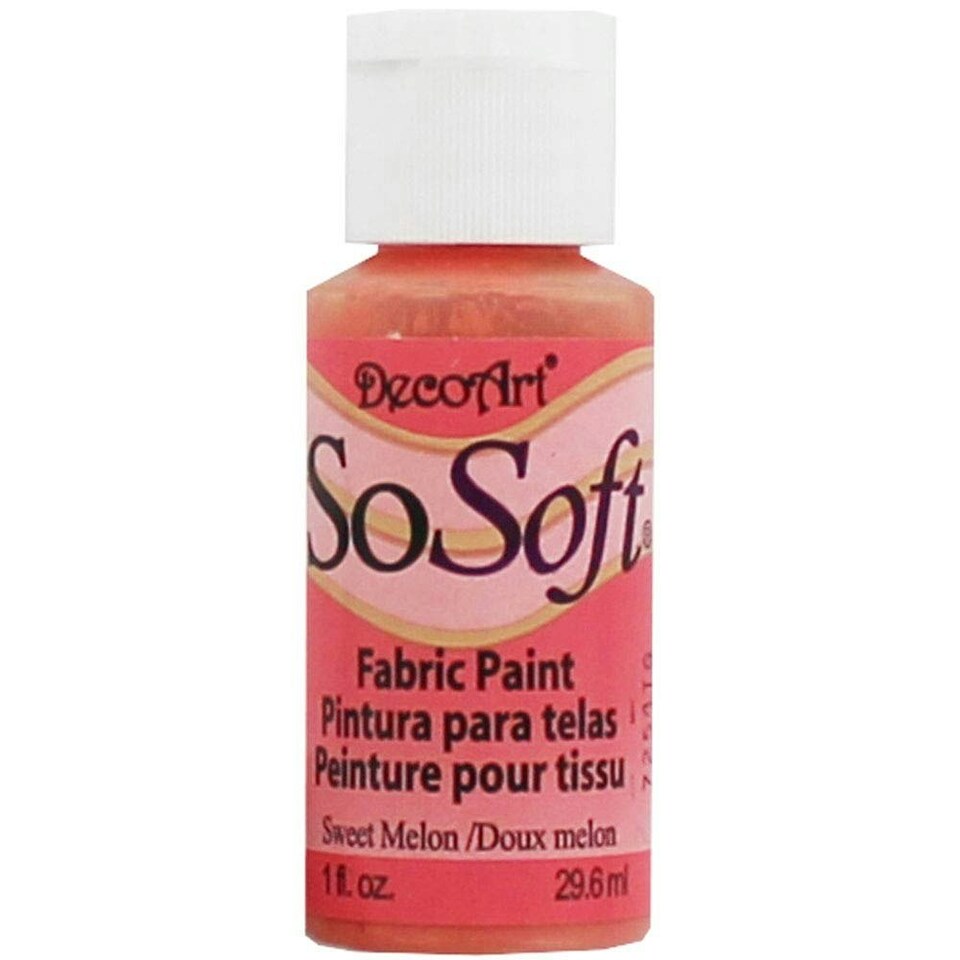 Decoart SoSoft Fabric Paint Sweet Melon Multi