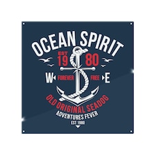 Ocean Spirit Splash Back | White