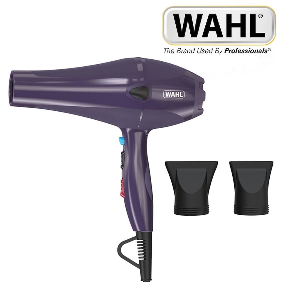 image 1 of Wahl ZY145 2200W Ionic Style Hair Dryer Purple Corded Tourmaline Grille