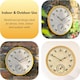 image 6 of Marco Paul 30cm Bee Outdoor Clock and Thermometer Yellow