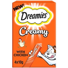 Dreamies Creamy Cat Treats With Chicken 11 x 40g