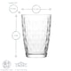image 3 of LAV Artemis Highball Glasses - 415ml - Clear - Pack of 6 | Clear | Clear