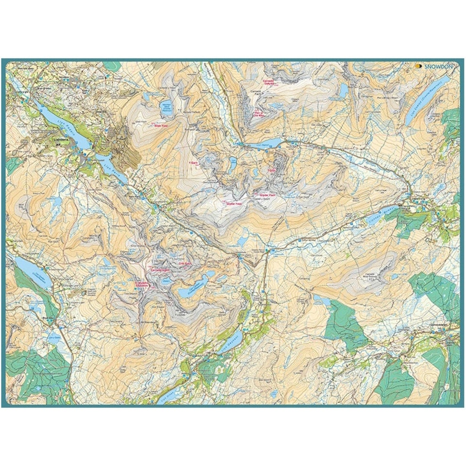 image 1 of Harvey Snowdon Mazzle Map Jigsaw Puzzle 1000pcs