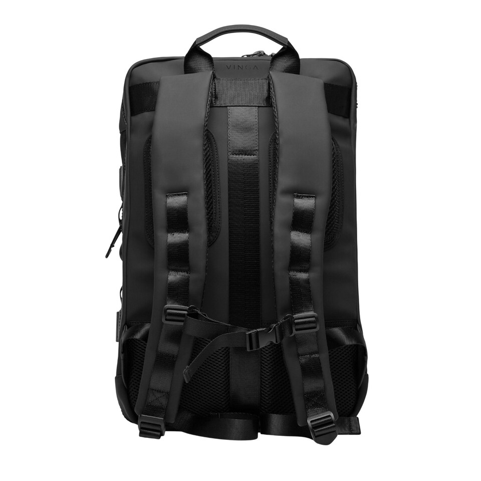 image 1 of Vinga Baltimore Explorer Recycled Backpack - Black - One Size | Black