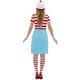 image 3 of Wheres Wally? Womens/Ladies Wenda Costume Set - White/Red/Blue - M (UTSM1097) M