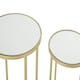 image 4 of Avantis Set Of 2 Tall Side Tables Gold