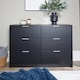 image 3 of Phoenix Chest Of 5 Drawers Bedroom Furniture Clothing Storage Organiser Unit | Black