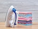 image 2 of Sew Easy Travel Steam Iron - 700W Compact Portable Iron with Fold-Down Handle & Non-Stick Soleplate