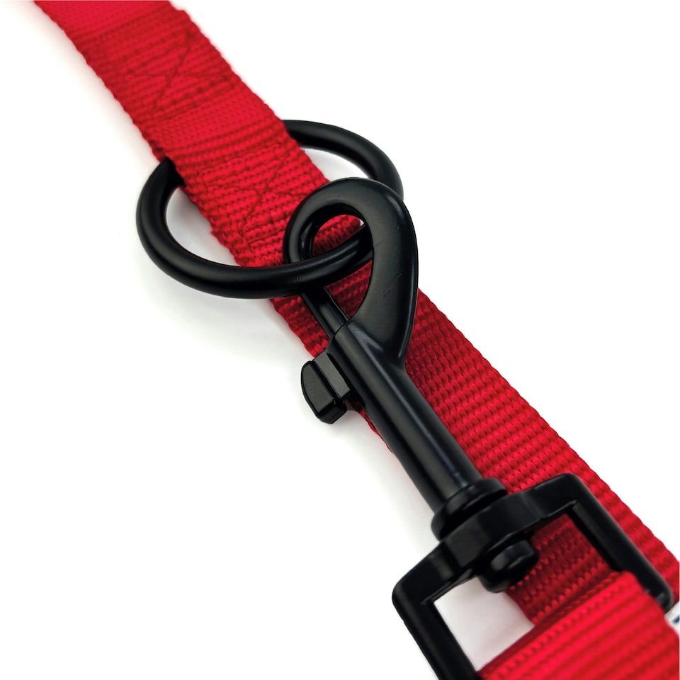 image 1 of HugglePets 10 in 1 Dog Training Lead - 200 x 1.9cm Red