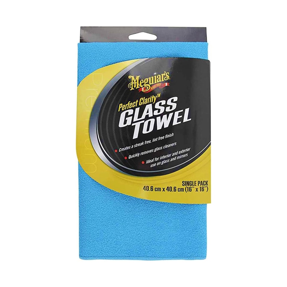 image 1 of Meguiar's Perfect Clarity Glass Towel 6/CV 16 x 16 Blue X190301EU