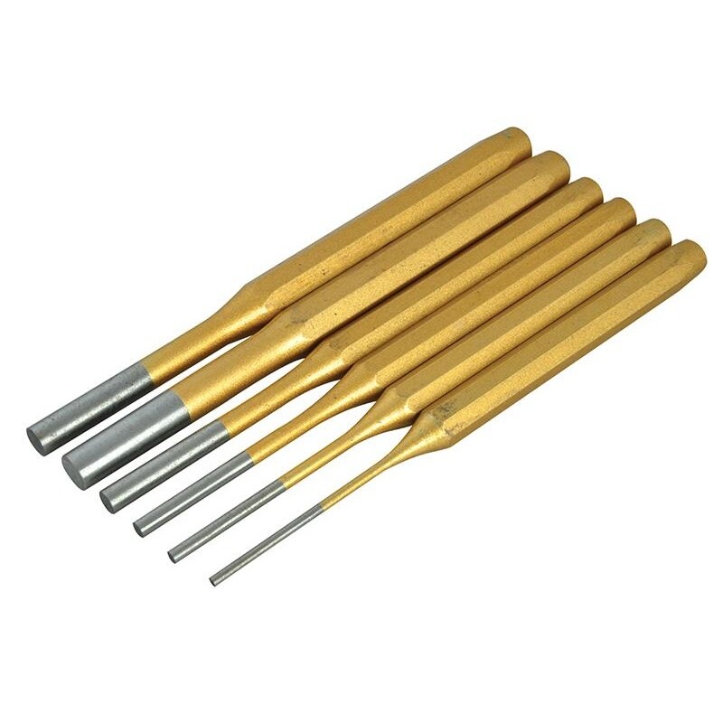 Bluespot Tools Gold Pin Punch Set 6 Piece Multi Multi Colour One Size 1