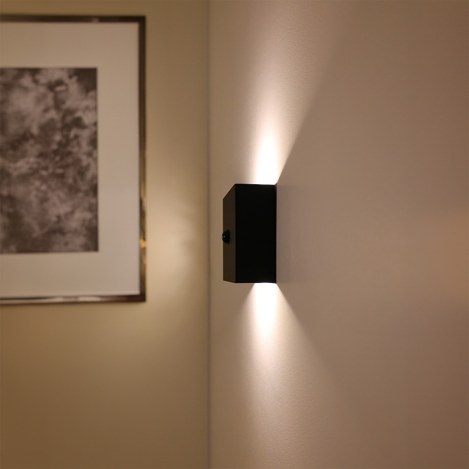 image 1 of Auraglow Rechargeable Motion Sensor Wall Light - EMBER | Black