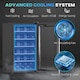 image 4 of HOMCOM 41 Bottle Wine Cooler Fridge, Freestanding Wine Refrigerator 
