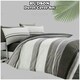 image 5 of VELVETIO Hudson Printed Duvet Cover Set Reversible Polycotton Easy Care Beddings Grey | King
