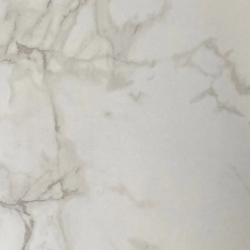 image 1 of Glass Display Top Coffee Table with Steel Frame Reversible Wooden Storage Shelf | Black | White Stone