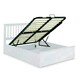 image 1 of Malmo White Wooden Ottoman Bed And Neptune Spring Mattress King Size N/A