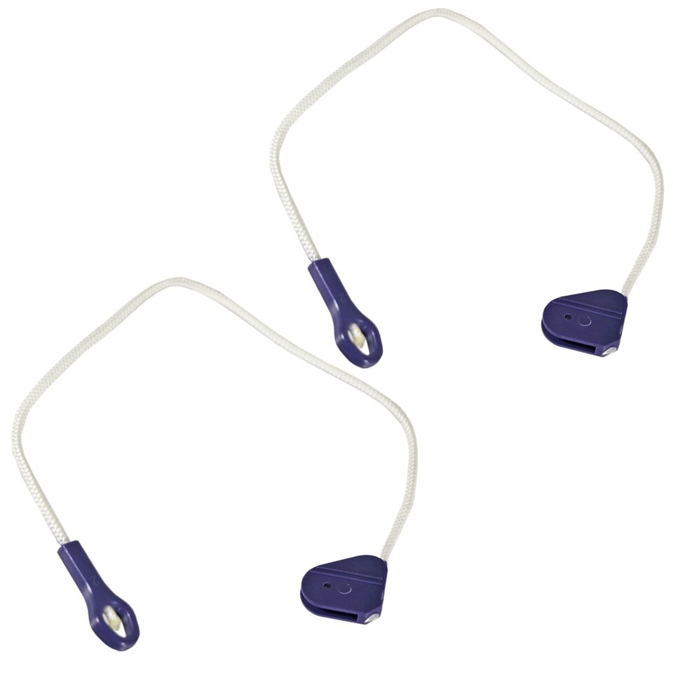 image 1 of SPARES2GO Door Hinge Rope Cable Cord for Beko Dishwasher (Pack of 2, 285mm)
