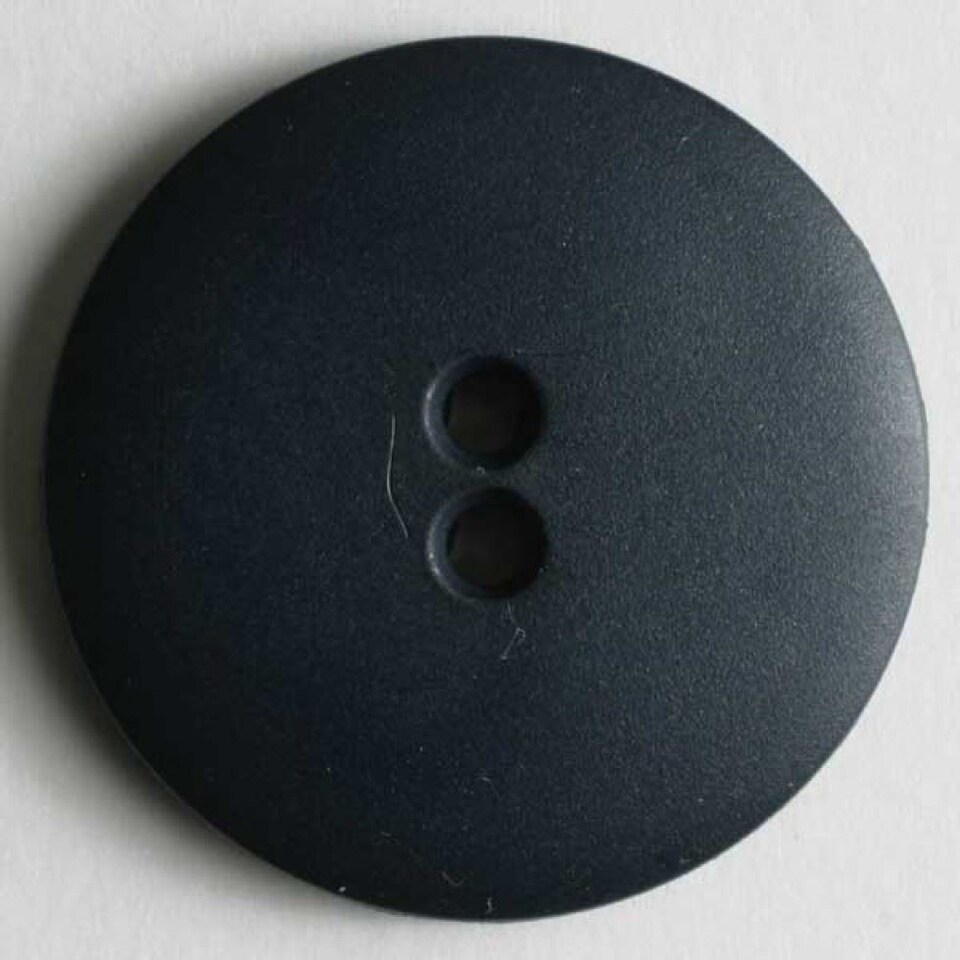 Dill Navy Blue Round Plastic Buttons for Dressmaking - 11mm - per value pack of 40