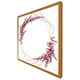 image 4 of Pink flower and geometric shapes (Picture Frame) Black | L