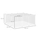 image 4 of PawHut Pet Playpen DIY Small Animal Cage 12 Panels for Hedgehog Bunny Chinchilla