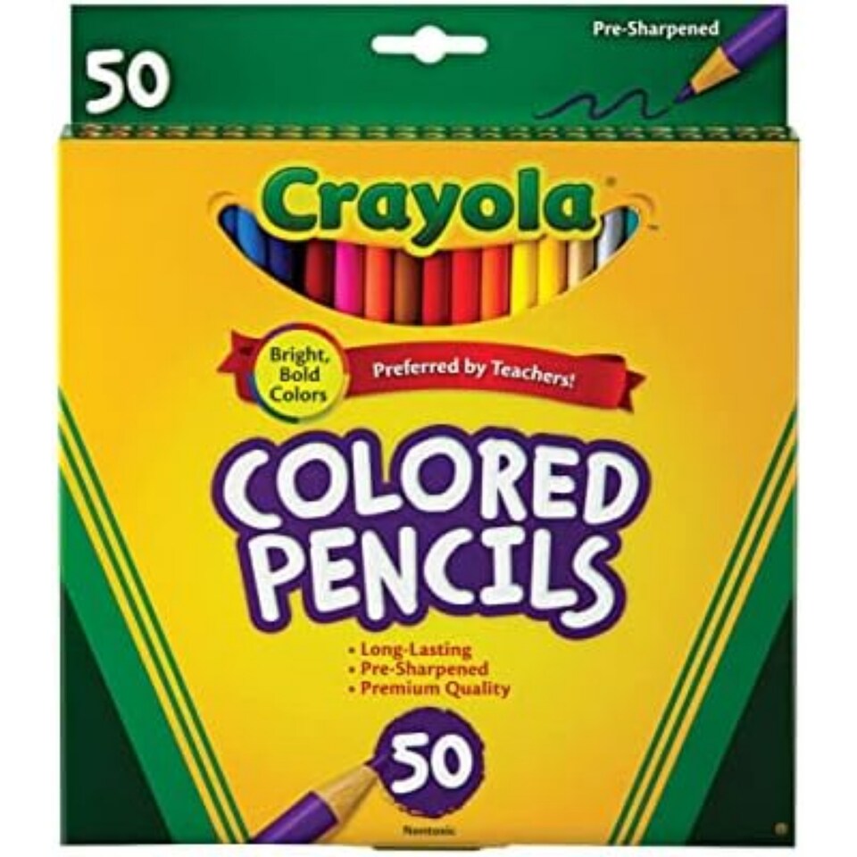 image 1 of Crayola Coloured Pencils 50 Count