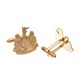 image 1 of Newcastle United FC Gold Plated Cufflinks - Gold - One Size
