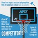 image 6 of NET1 Competitor Basketball Hoop - 111 x 71 cm Backboard, Adjustable 2.28-3.05 m, 38 L Portable Base | Multi | BLACK | 4396