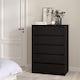 image 6 of Naia Chest of 5 Drawers in Black Matt