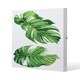 image 1 of Twin Botanical Leaves (Canvas Print) 61 x 61 x 4cm