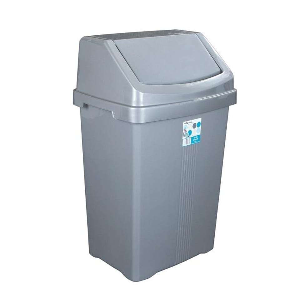 Casa 50L Swing Bin Silver - One Colour - One Size