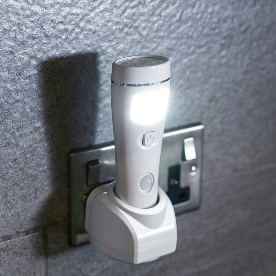 image 1 of Xtralite NiteSafe Sensor II - 4 Function Motion Sensor LED Rechargeable Nightlight, Power Failure Light