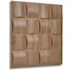 image 1 of NOVECRAFTO Lattice Effect 3D Wall Panels – 6 Sheets Covering 1.5m² | 16.15ft² Interior Cladding Set | Square Grid Design – Each Panel 50x50cm Wooden