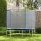 image 9 of SPORTNOW 10ft Trampoline Net Replacement Safety Net with Zipped Door, Green