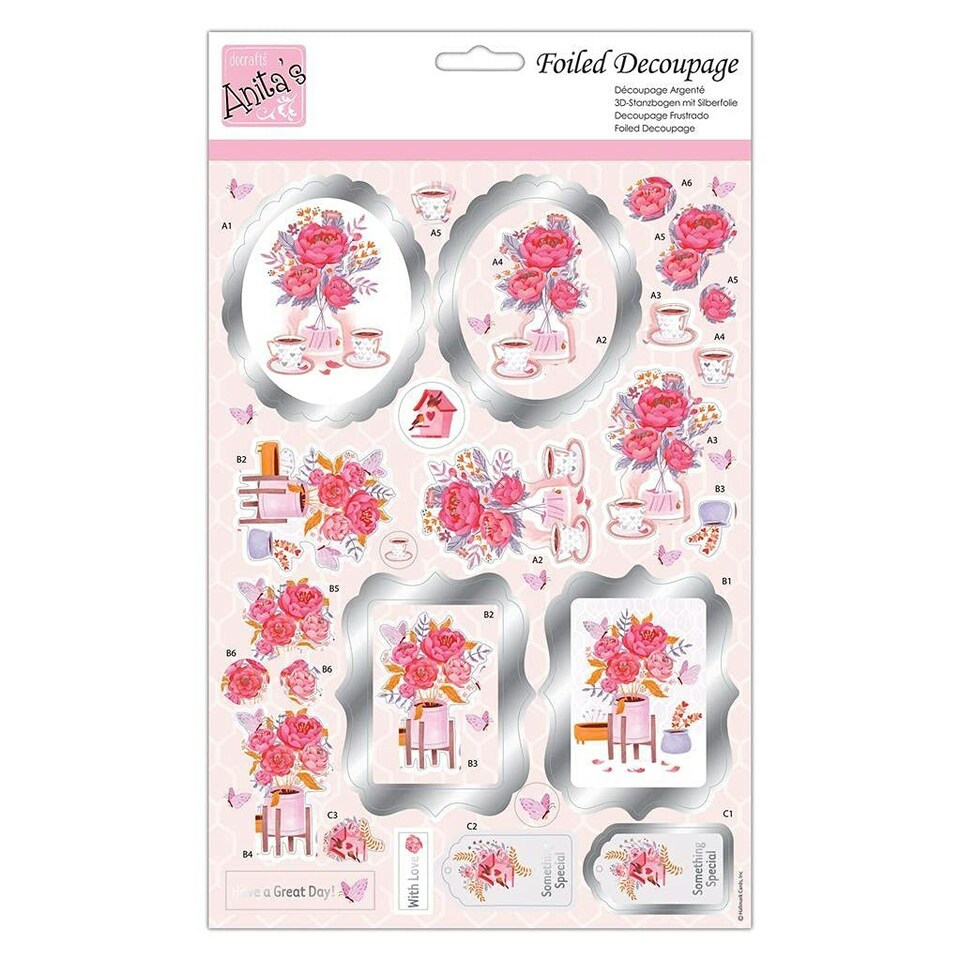 Foiled Decoupage - Tea for Two - Docraft