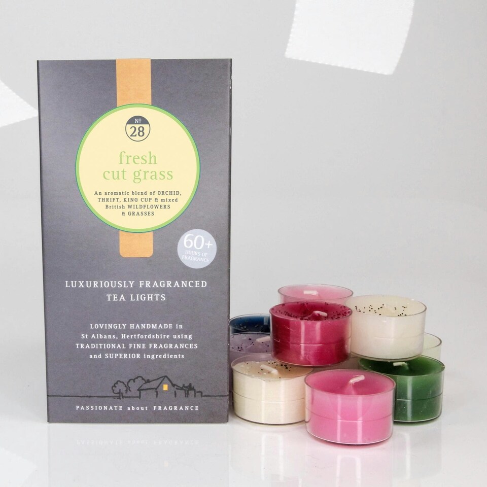 Potters Crouch Tealights - Fresh Cut Grass | Multi
