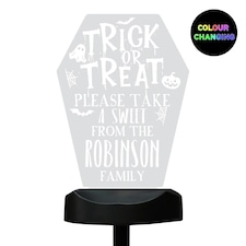 Personalised Trick or Treat Halloween Solar Light