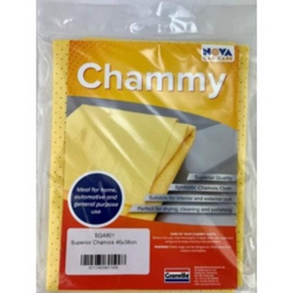 Nova Car Care PVA Foam Chamois Leather | Yellow | Yellow | 1