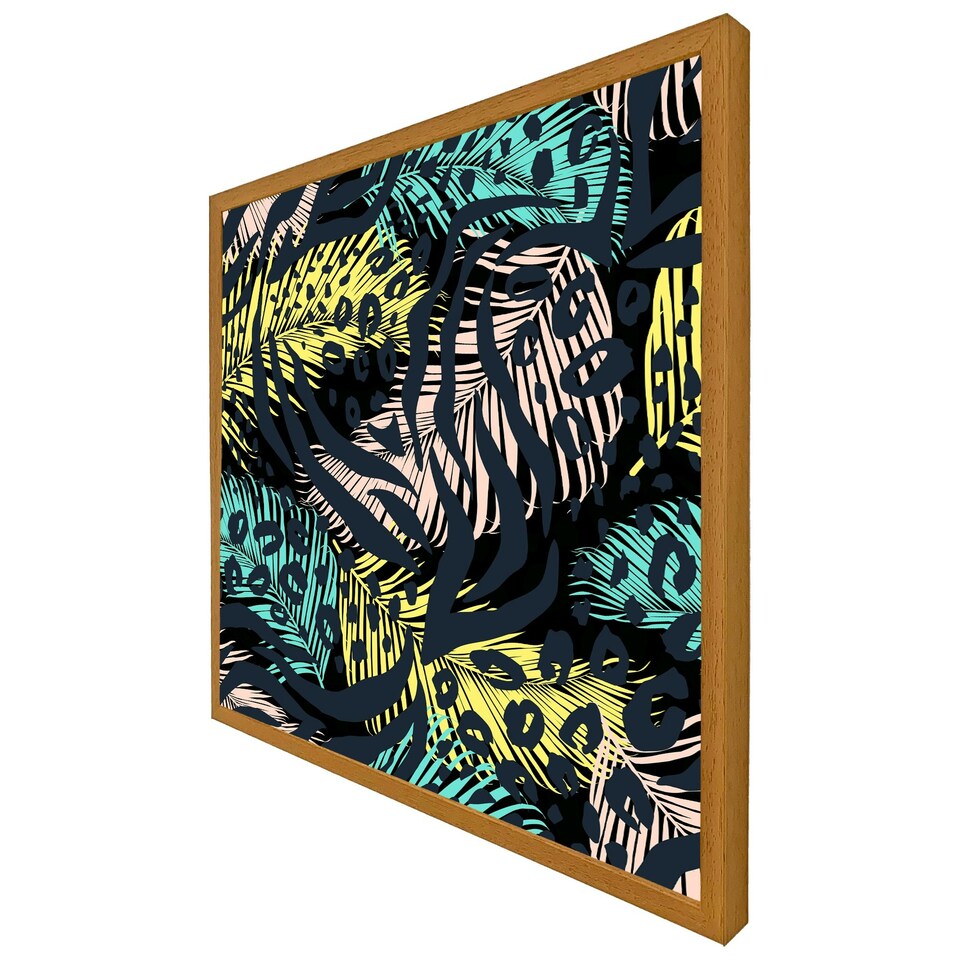 image 1 of Animal & tropical print (Picture Frame) Brown | M