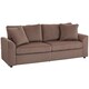 image 1 of HOMCOM 212 cm Upholstered Jumbo Cord Sofa Couch with Spring Cushion, Coffee | Brown | Brown