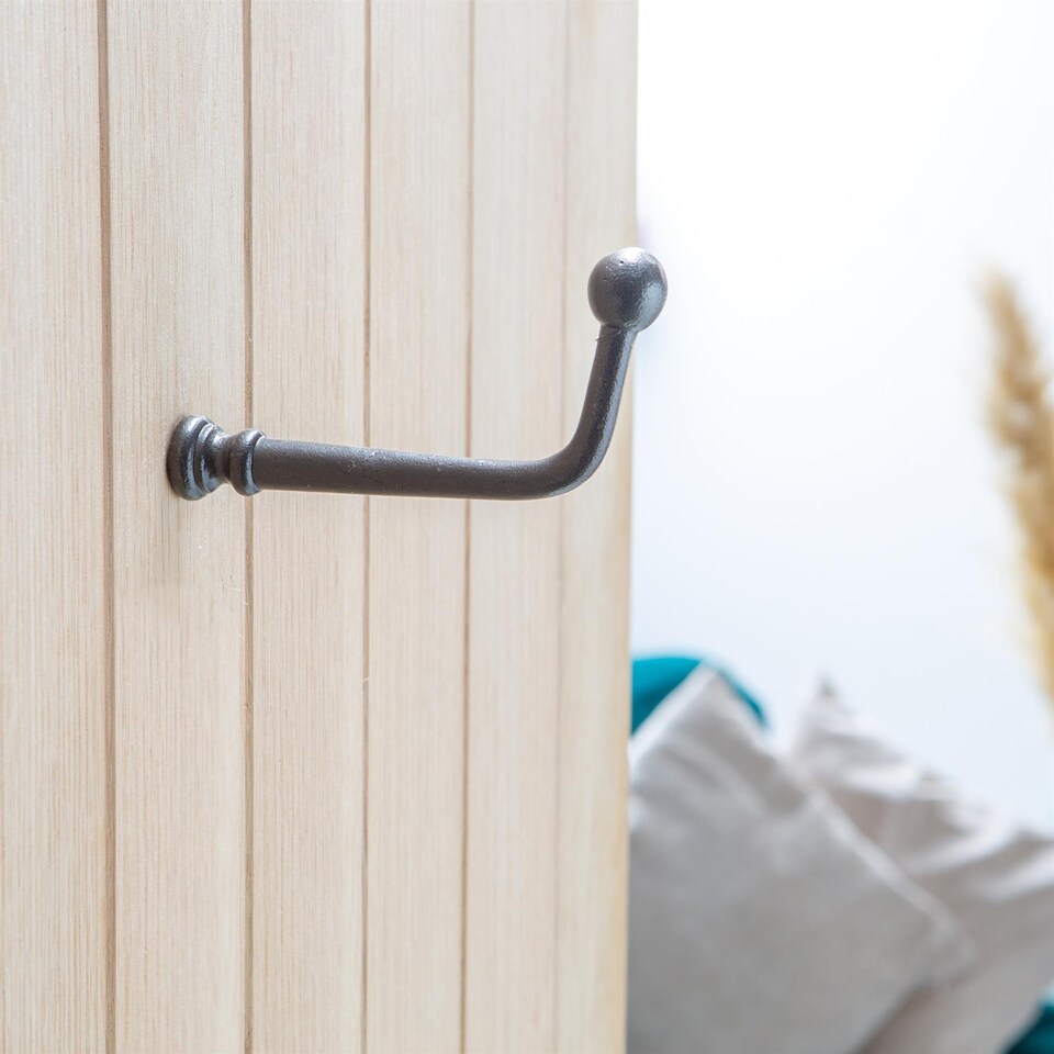 image 1 of Hammer & Tongs Flat Top Screw Hook - W20mm x H60mm - Raw