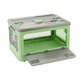 image 3 of Living and Home Transparent Folding Storage Box with Wheels, 60x42x33
