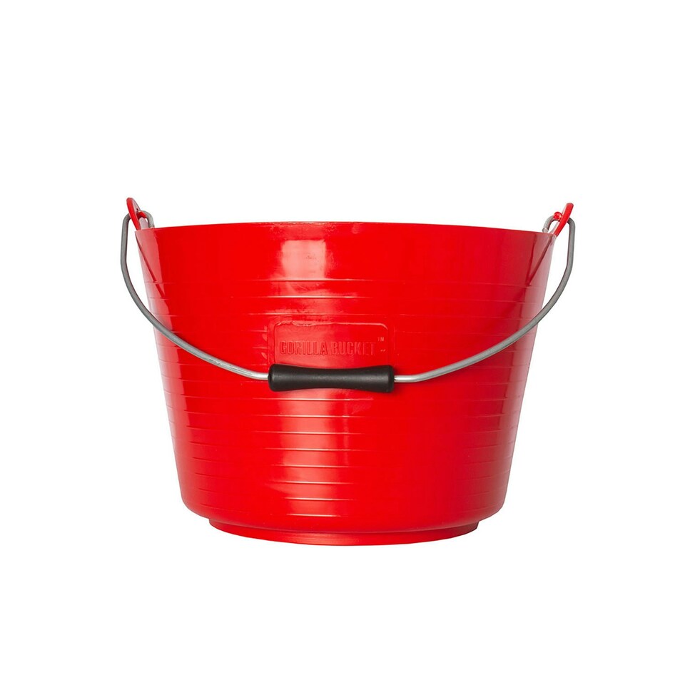 Red Gorilla Horse Feed Bucket - Red - 22L