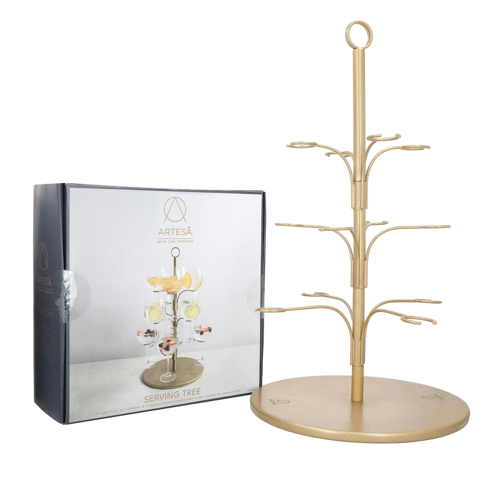 image 1 of Artesà Metal Cocktail Tree Serving Stand in Gift Box