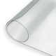 image 1 of 2mm Frosted PVC Tablecloth - 1.45cm Wide, Sold by the Meter Clear | Length: 3m
